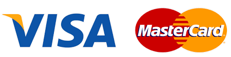 Pay safely with VISA and Mastercard