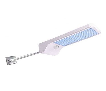 LED wand zonnelamp met bewegingsdetector - wit (10138)